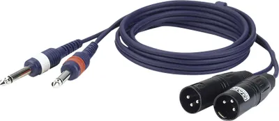Produktbild von DAP FL44 - 2 unbal. Jack mono L/R to 2 XLR/M 3P