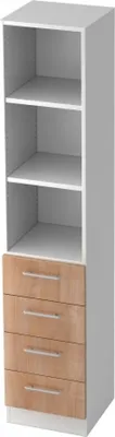 Produktbild von Schublad.Regal 7600 RE, 5 OH 40,6 x 42 x 200,4 cm (BxTxH)
