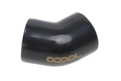 Produktbild von Alphacool 17191, Anpassung, Messing, Schwarz, 1/4", 45°, Weiblich