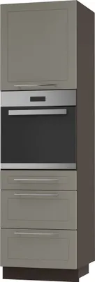 Produktbild von Backofenschrank Kvantum Q-D14/RU/3A Vollauszug 60cm Korpus- & Frontfarbe wählbar,beige matt,lava