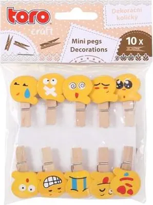 Zdjęcie produktu dla Drewniane Kołki "Buźki" 3,5Cm, 10Szt
