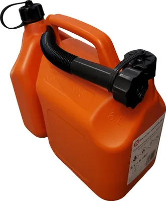 Produktbild von 2,5 + 6,0 L Kombi Kanister Benzin Öl, Kraftstoffkanister, Benzinkanister Motoröl UN-Zulassung