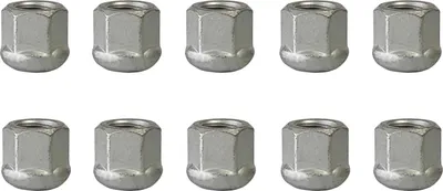 Immagine prodotto di 10x dado ruota M16x1,5 collare sferico R16 argento 25 mm | dimensione chiave 24 mm compatibile con Ford Transit I 66 RWD Transit I 71 RWD Transit II 76 RWD Transit II 84 RWD Transit III 86 RWD Transit III 92 RWD