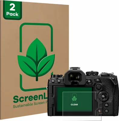 Produktbild von 2x ScreenLeaf Schutzfolie für Olympus OM System OM-1 Mark II / OM-3 nachhaltiger Displayschutz Display Schutz Folie Klar Transparent