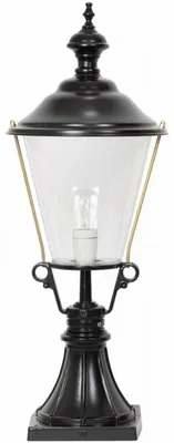 Zdjęcie produktu dla Casa Padrino Secesyjna lampa ogrodowa 29 x 29 x H. 78 cm - Różne kolory - Oświetlenie ogrodowe ścieżek tarasowych i podjazdów