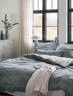 Produktbild von Irisette GmbH & Co. KG Mako-Satin Bettwäsche Set Wave-HK 8557 Farbe blau Größe 135x200+80x80