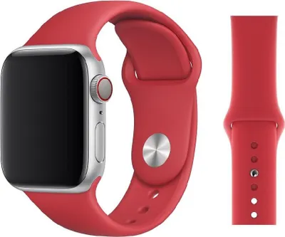 Produktbild von Original Apple Sport Armband M/L 42/44/45mm MU9N2ZM/A (Product) Red 3. Gen