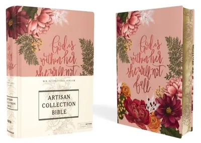 Produktbild von Niv, Artisan Collection Bible, Cloth Over Board, Pink Floral, Designed Edges Under Gilding, Red Letter Edition, Comfort Print