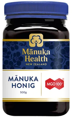 Obrázok produktu pre Manuka Health MGO 100+, Manukový med, 500 g, Nový Zéland, 100 mg/kg, Nádoba