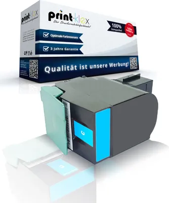 Produktbild von Kompatible Tonerkartusche für Lexmark CS317 CS317dn CS417dn CS517de 71B0020 71B20C0 Cyan Blau - Office Print Serie