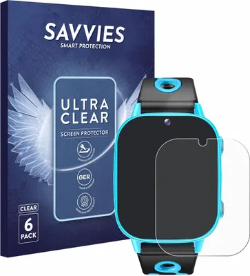 Produktbild von 6x Für idomars M003bk 1.8" Schutzfolie Savvies Displayschutz Display Schutz Folie Klar Transparent