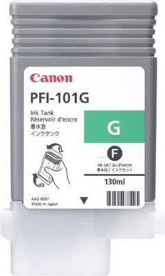 Produktbild von Canon PFI-101G, Grün, Tinte auf Pigmentbasis, 130 ml, 1 Stück(e)
