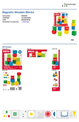 Image de BRIO 30435 - Magneettipalikat