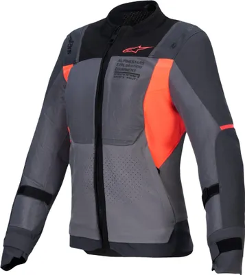 Produktbild von Alpinestars Stella ST-2 Air Damen Motorrad Textiljacke, schwarz/grau/orange, L