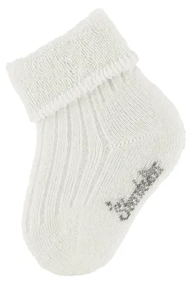 Produktbild von Sterntaler Babysocken aus Baumwolle, atmungsaktiv, weich, mit Innenfrottee und Rippendesign