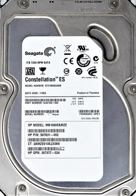 Produktbild von Festplatte HP MB1000EAMZE  1TB 7200Rpm 32Mb Cache Sata II 3,5" Zoll 507631-002