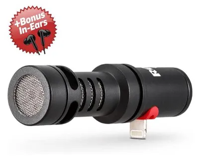 Obrázok produktu pre Rode VMML Videomic Me-L pre zariadenia s iOS + bonusové slúchadlá do uší