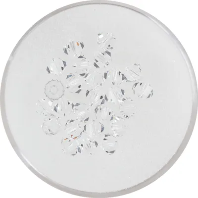 Produktbild von Glasschliffglitzerperlen, 4 mm, 25 Stück Crystal
