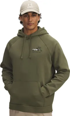 Productafbeelding van Under Armour Rival Fleece Hbr Logo Hoodie, groen, maat L / regular, voor heren, kleur groen