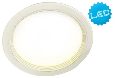 Produktbild von Einbauleuchten - LED- Deckeneinbauleuchte, Einbaulampe im Functional Style, aus Metall und Kunststoff in weiß, 8 cm tief, Ø 23,5 cm, inkl. LED – dimmbar