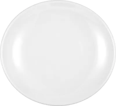 Produktbild von Frühstücksteller - Weiß - Porzellan - Ø 21 cm - oval