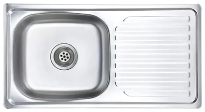 Image de vidaXL Evier encastré avec passoire et siphon Acier inoxydable