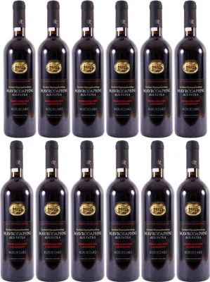 Produktbild von Kourtaki Mavrodaphne 12x 0,75l | Roter Dessertwein aus Patras | 15% Vol.