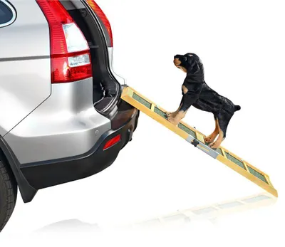 Produktbild von Hunderampe Hunde Rampe Auto Teleskop Einstiegshilfe Autorampe Hundetreppe