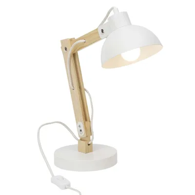 Produktbild von Bürolampe 1-flammig H 41,5 cm Moda Holz natur/weiß