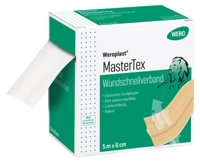 Produktbild von Weroplast MasterTex Wundschnellverband 5 m x 6 cm