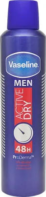 Produktbild von Vaseline MEN Deodorant ACTIVE DRY 250ml XXL Deospray 48h Anti-Transpirant