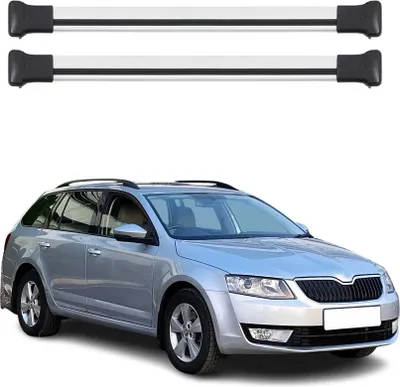 Produktbild von Dachträger Grundtäger für Skoda Octavia mk3 Kombi 2013-2020 75kg Alu Silber 2x