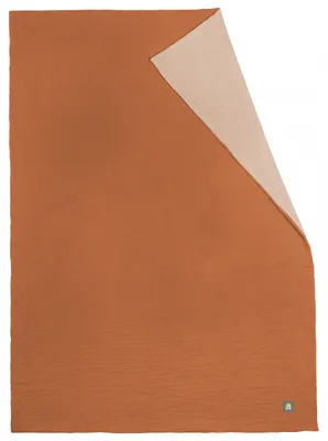 Produktbild von Odenwälder Babydecke Schmusedecke Musselin aus reiner Baumwolle (Ziegelrot)