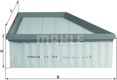 Produktbild von Luftfilter KNECHT LX 708 für VW POLO (9N) Filtereinsatz