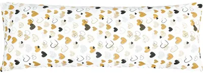 Image de POVLAK pour coussin de relaxation - 50x145 cm - Orange, Noir