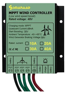 Produktbild von Windturbinen Laderegler - MPPT Controller - 48V 60A - Wasserdicht - Für 100–3000W Kleinwindgeneratoren - Für Gel Bleiakku Lithiumbatterien