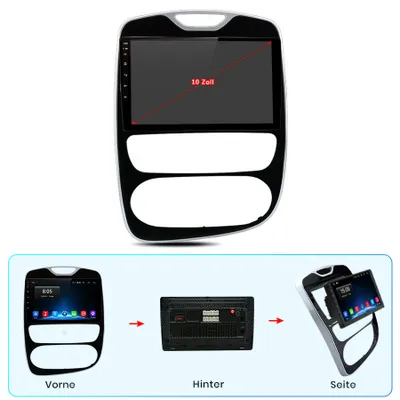 Produktbild von 10" Android 10 Autoradio GPS Navi Wifi BT MP3 für Renault Clio 2012-2016 FM USB