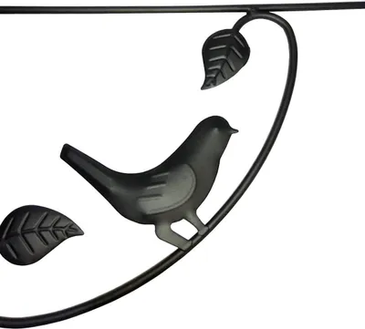 Produktbild von Famanu Wandhalterung für Pflanzen - 2er Set Gartenhalterungen - Metall Pflanzenhänger - Schwarz
