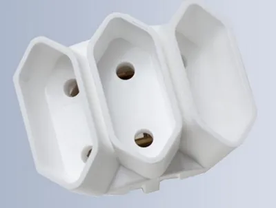 Produktbild von Euro Dreifachstecker 3-fach Steckdose Adapter Steckdosenadapter