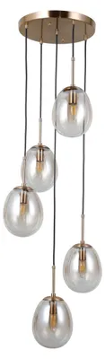 Immagine prodotto di MEOLO PND-40825-5-GD Lampada a sospensione Italux