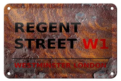 Produktbild von Blechschild London 18x12cm Westminster Regent Street W1