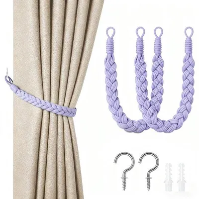 Obrázek produktu pro 60 cm ručně tkané záclonové stuhy s háčky