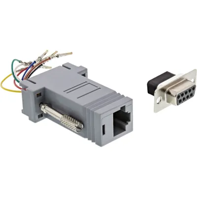 Produktbild von InLine Adapter, 9pol Sub D Buchse an RJ45 Buchse, Weiblich, Weiblich, 20 g, 85 mm, 80 mm, 17 mm