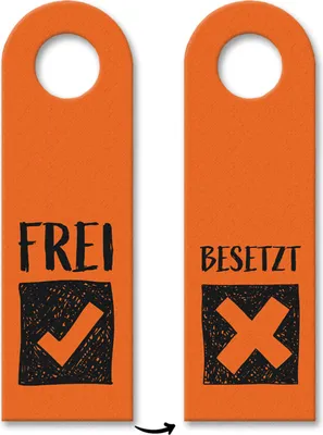 Produktbild von 10x Frei - Besetzt Türhänger Türanhänger Türschild Schild an der Türklinke