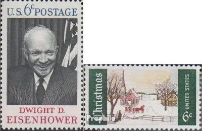 Produktbild von Briefmarken USA 1969 Mi 994,995 (kompl.Ausg.) postfrisch Dwight D. Eisenhower