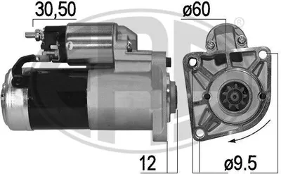 Produktbild von ERA 221010A Starter Anlasser 2kW für ALFA ROMEO 159 Sportwagon (939) 12V