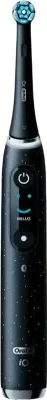 Produktbild von Oral-B iO Series 10, Erwachsener, Rotierende-vibrierende Zahnbürste, Tägliche Pflege, Tiefenreinigung, Zahnfleischpflege, Sensibel, Whitening, Schwarz, 2 min, Rund
