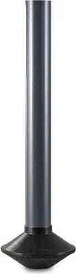A close-up studio shot of a pipe with a flared base.