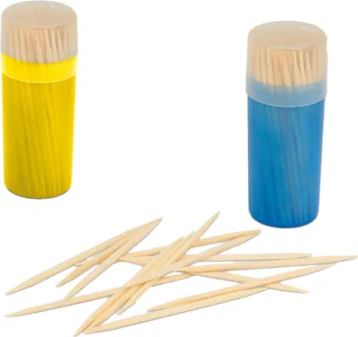 Produktbild von Zahnstocher / Cocktailspieße / Spieße - Set mit 2 Schachteln - 200 Stück - Zahnstocher