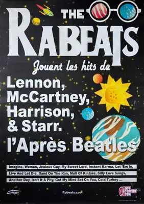 Imagen del producto de The Rabeats - Los Beatles - CARTEL / PÓSTER - 80x120 cm